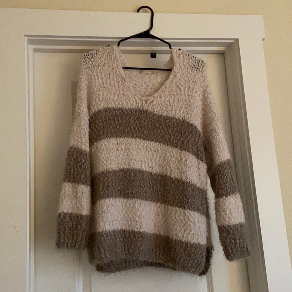 Altar’d State Striped Popcorn Sweater